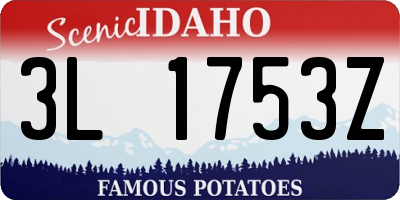 ID license plate 3L1753Z