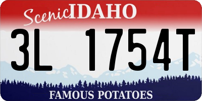 ID license plate 3L1754T