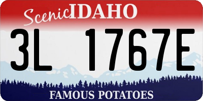 ID license plate 3L1767E