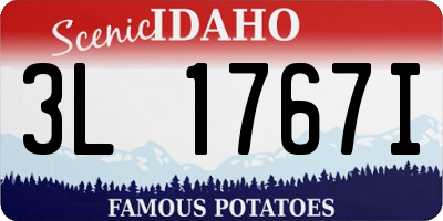 ID license plate 3L1767I