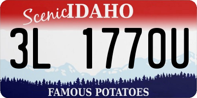 ID license plate 3L1770U