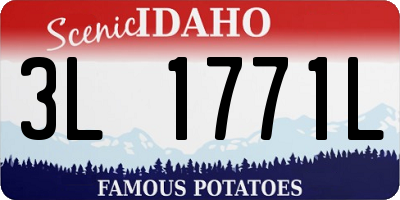 ID license plate 3L1771L