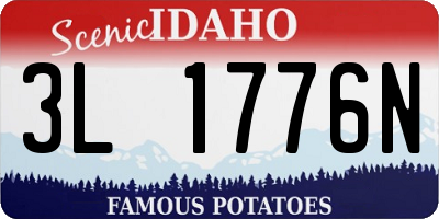 ID license plate 3L1776N