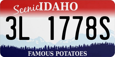 ID license plate 3L1778S