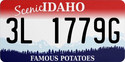 ID license plate 3L1779G