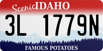 ID license plate 3L1779N