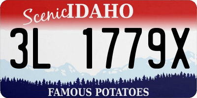 ID license plate 3L1779X