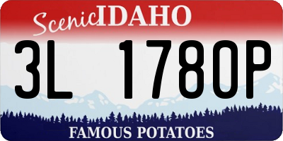 ID license plate 3L1780P