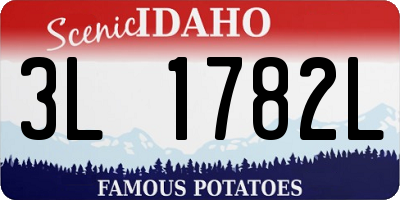 ID license plate 3L1782L