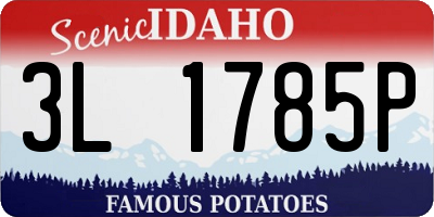 ID license plate 3L1785P