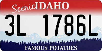 ID license plate 3L1786L