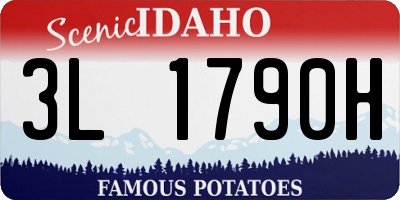 ID license plate 3L1790H