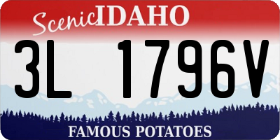 ID license plate 3L1796V