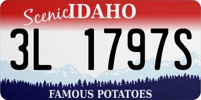 ID license plate 3L1797S