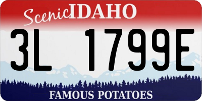 ID license plate 3L1799E