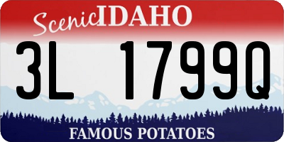 ID license plate 3L1799Q