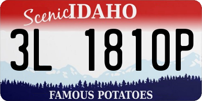 ID license plate 3L1810P