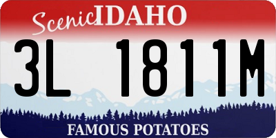 ID license plate 3L1811M