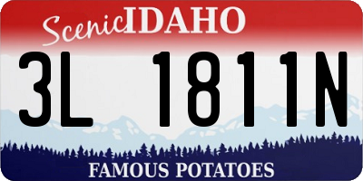 ID license plate 3L1811N