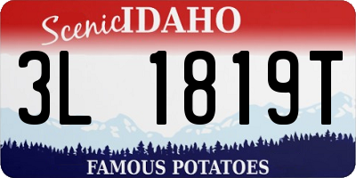 ID license plate 3L1819T