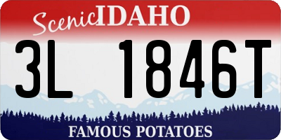 ID license plate 3L1846T