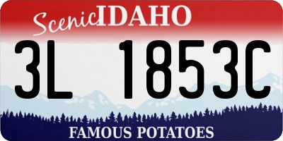 ID license plate 3L1853C