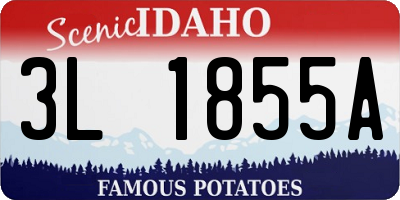 ID license plate 3L1855A