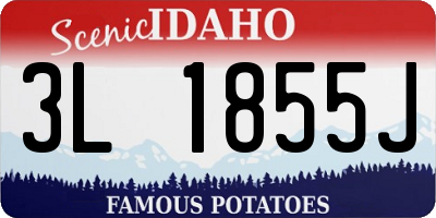 ID license plate 3L1855J