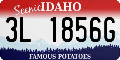 ID license plate 3L1856G