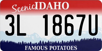 ID license plate 3L1867U