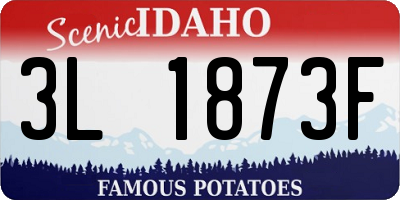 ID license plate 3L1873F