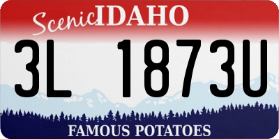 ID license plate 3L1873U