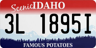 ID license plate 3L1895I