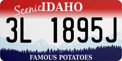 ID license plate 3L1895J