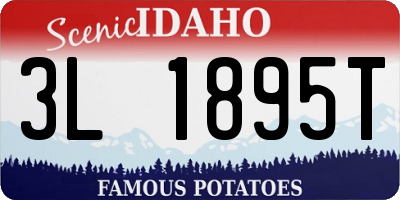 ID license plate 3L1895T