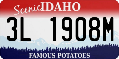 ID license plate 3L1908M