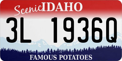 ID license plate 3L1936Q