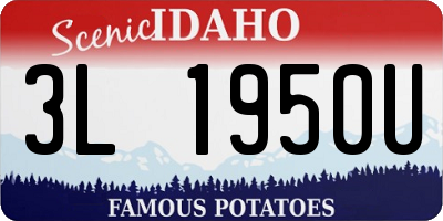 ID license plate 3L1950U