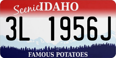 ID license plate 3L1956J