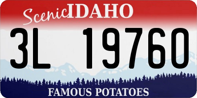 ID license plate 3L1976O