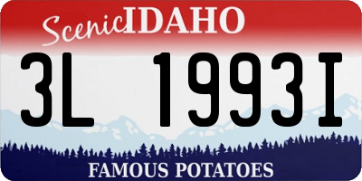 ID license plate 3L1993I