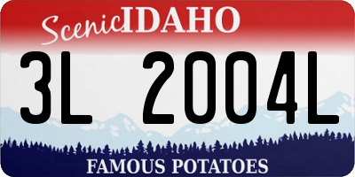 ID license plate 3L2004L