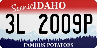 ID license plate 3L2009P