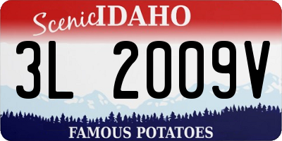 ID license plate 3L2009V
