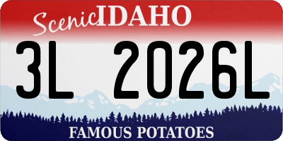 ID license plate 3L2026L