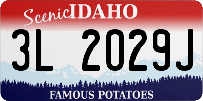 ID license plate 3L2029J