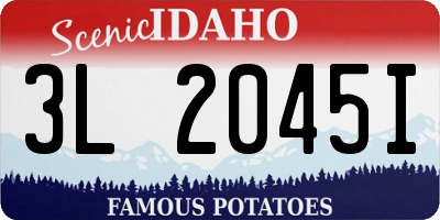ID license plate 3L2045I