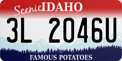 ID license plate 3L2046U