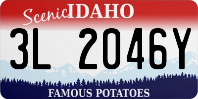 ID license plate 3L2046Y