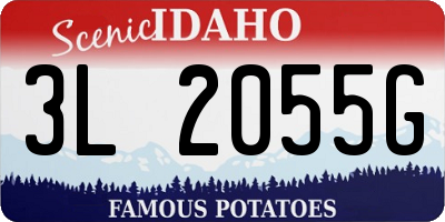 ID license plate 3L2055G